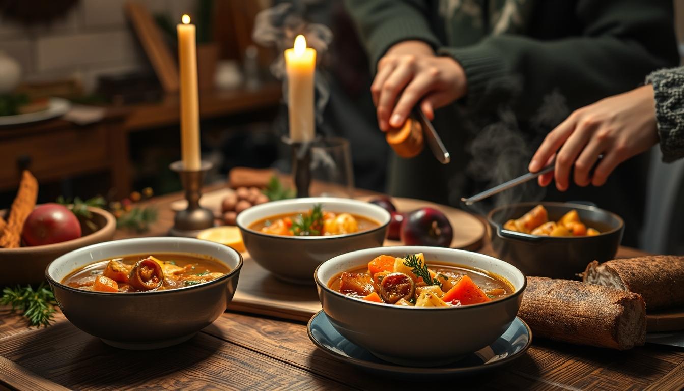 Ingredients prepared for a simple home dinner